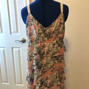 Peach and Gray Sundress